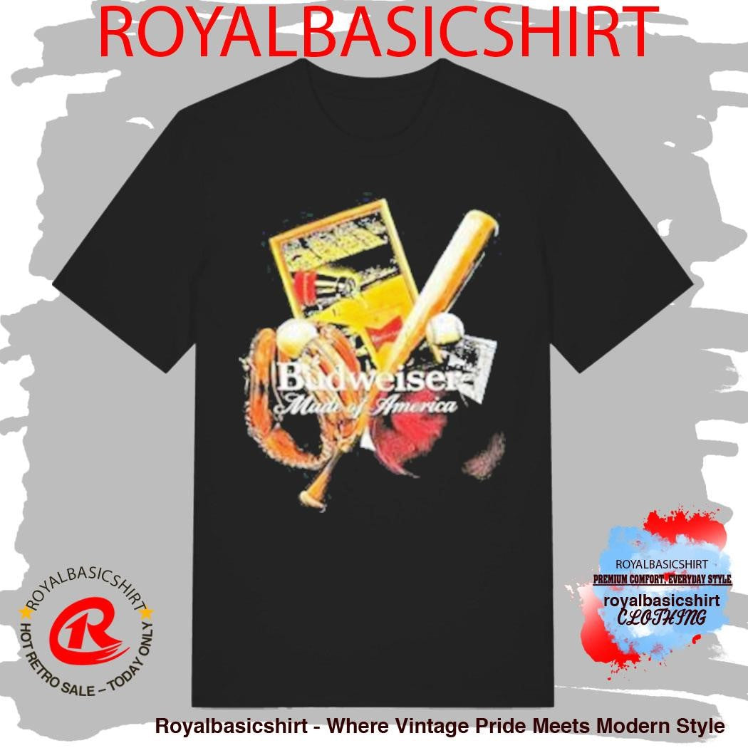 Budweiser Legacy Slugger Made Of America T-Shirt