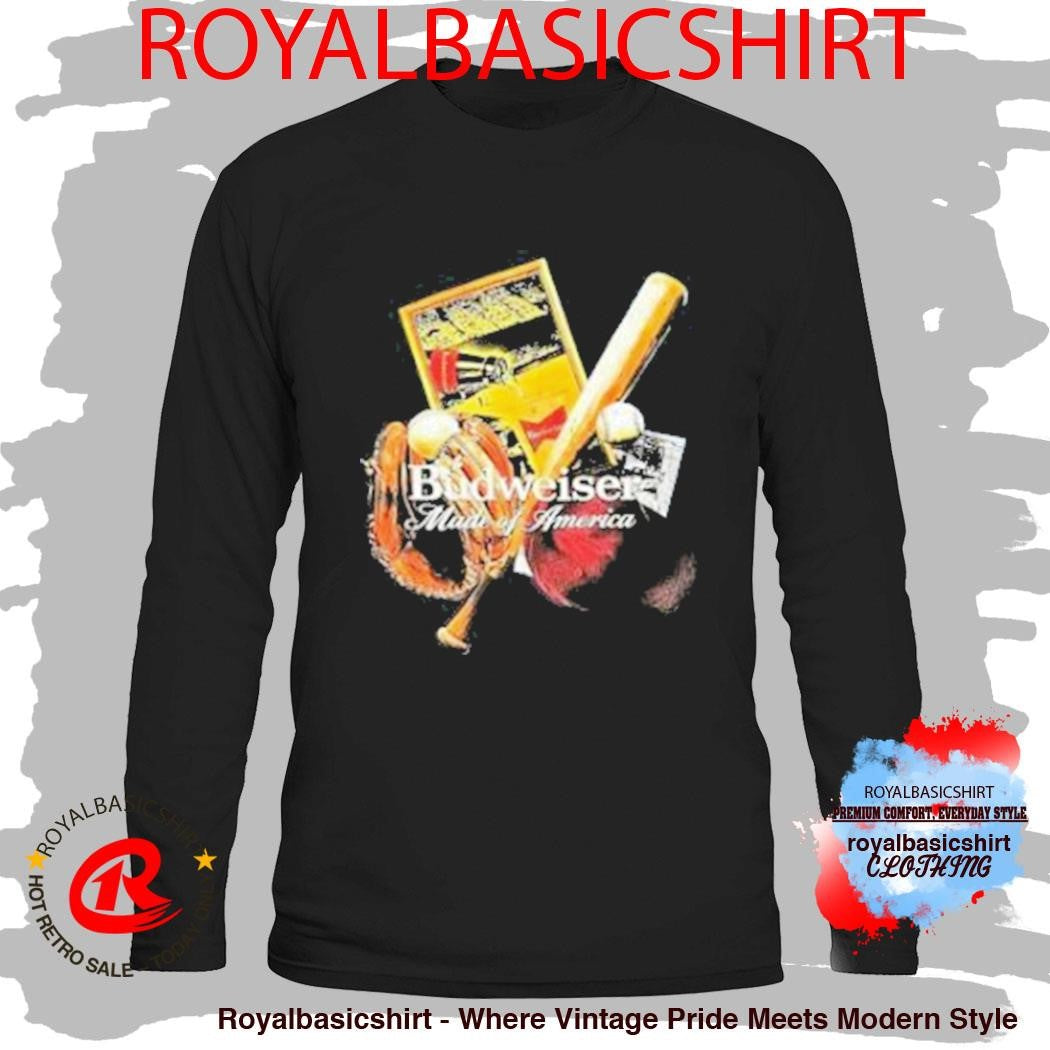 Budweiser Legacy Slugger Made Of America T-Shirt