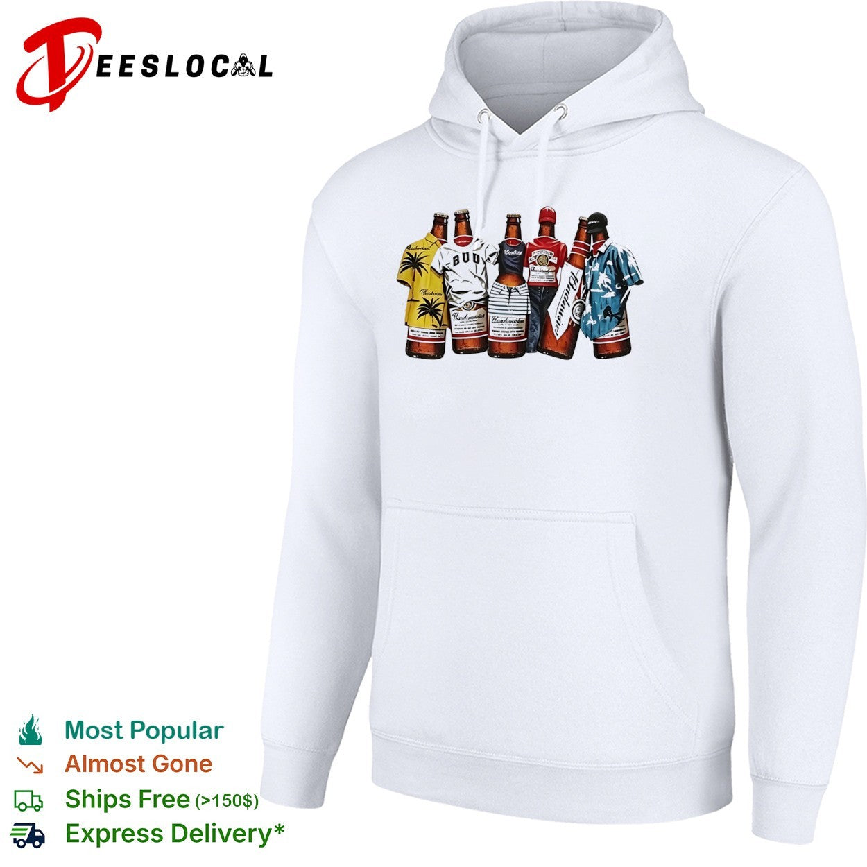 Budweiser beer bottles clothing graphic shirt