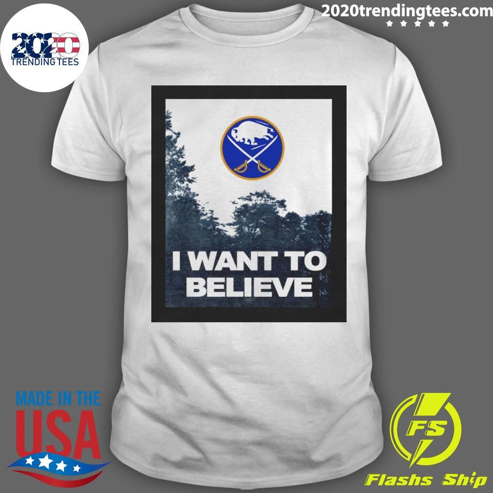 Buffalo Sabres Hockey Buffalo I Want To Believe UFO 2026 Shirt