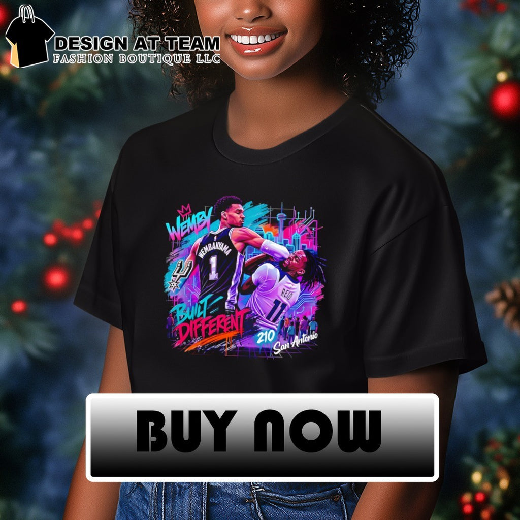 Build Different Victor Wembanyama elbow Naz Reid San Antonio Spurs Basketball 2026 shirt