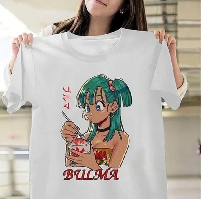 Bulma - Unisex Anime T-Shirt, Anime Manga Unisex T-Shirt Comfort Top Hoodie Sweatshirt | PrintMintTees.com