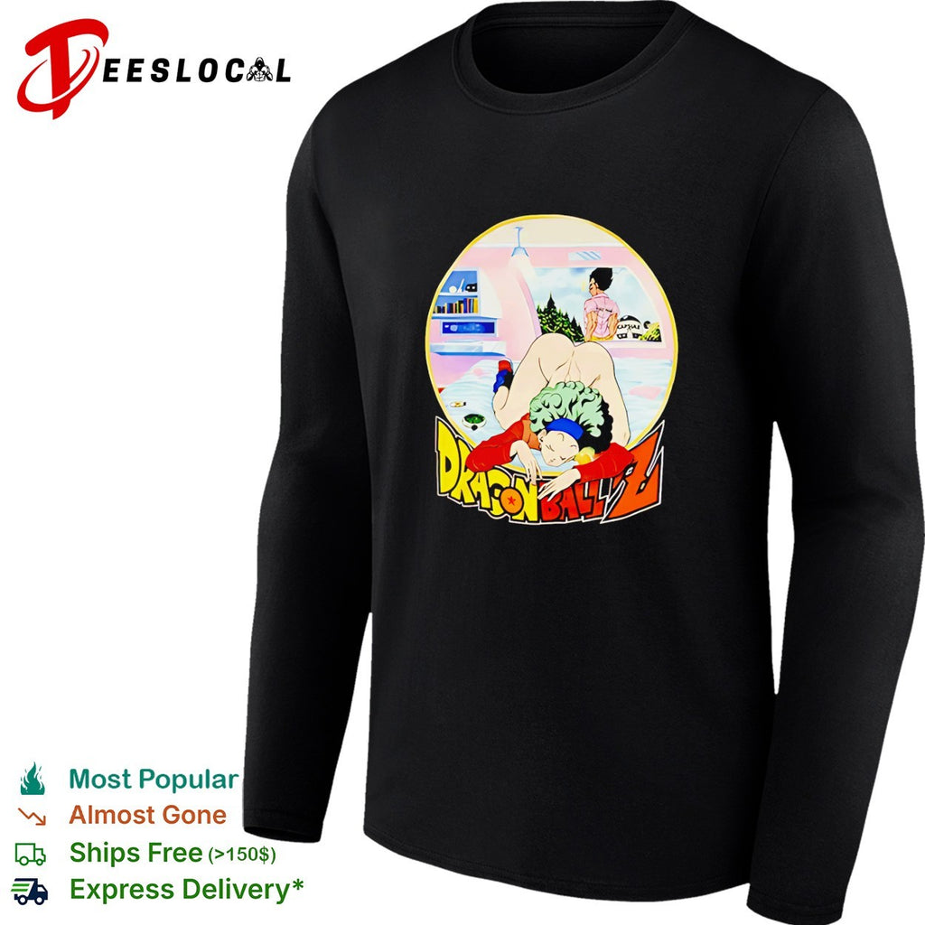 Bulma ass up Vegeta peeking Dragonball Z funny shirt