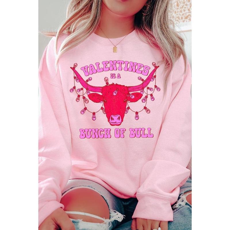 Bunch Of Bull Valentines Unisex NuBlend Crew Sweatshirt Shirt Hoodie | PrintMintTees.com