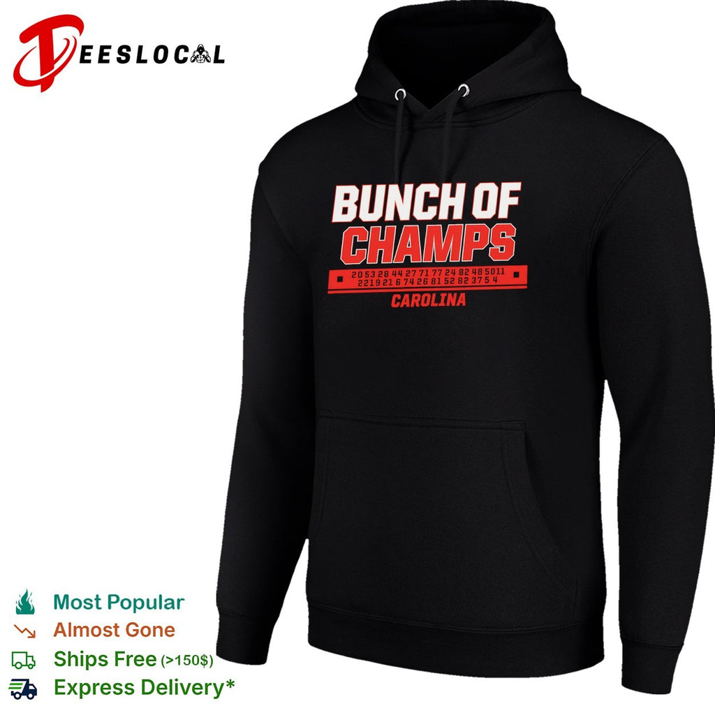 Bunch of Champs Carolina football numbers shirt