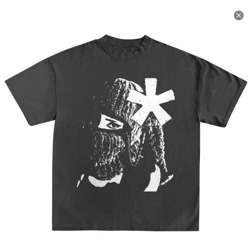 Bunny Balaclava Y2K Streetwear T-Shirt Y2K Shirts Vamp Opium Aesthetic Streetwear Y2k Tees Hoodie Sweatshirt