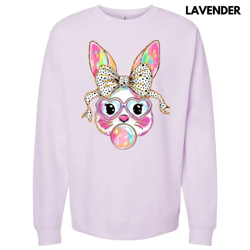 Bunny Coquette Brushstroke Sweatshirt T-Shirts, Hoodie | PrintMintTees.com