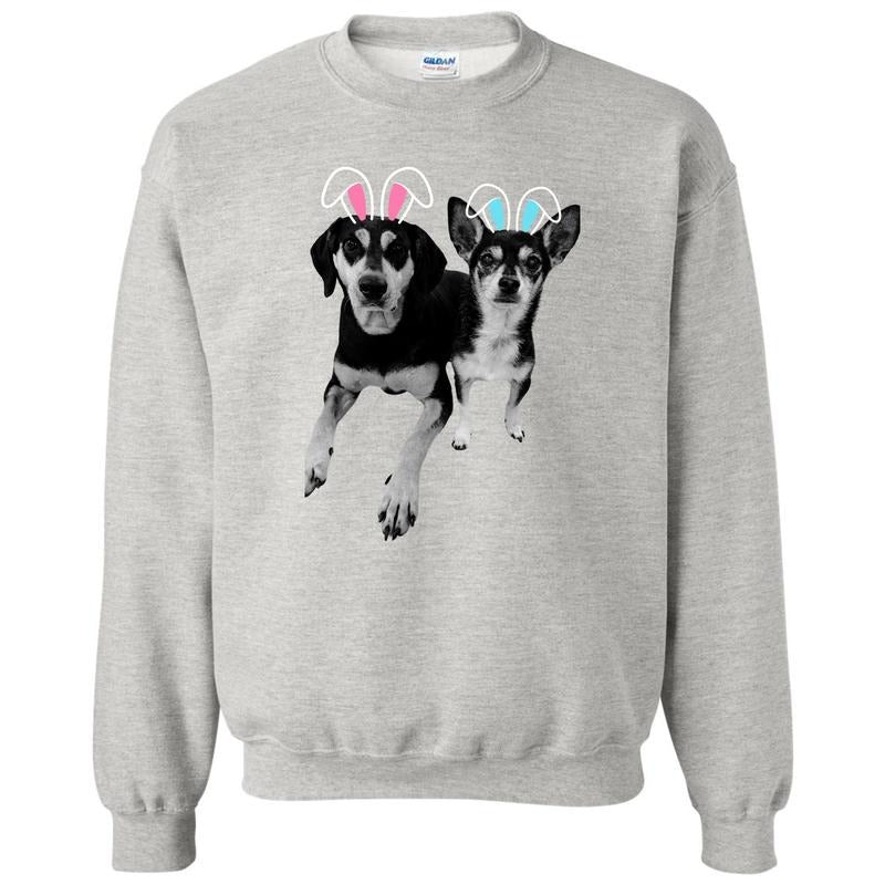 Bunny Ear Sweatshirt 'NLB' (CUSTOM) Shirt Hoodie | PrintMintTees.com