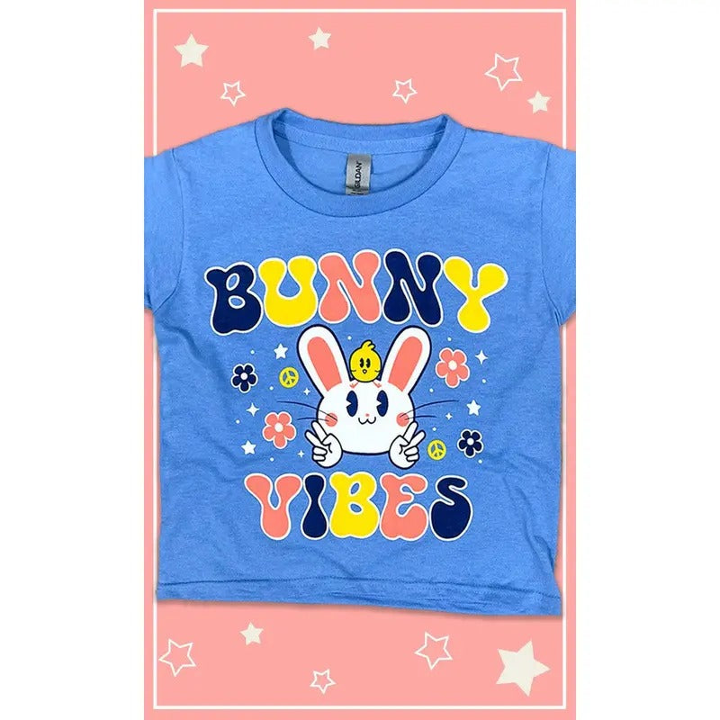 Bunny Vibes Youth Graphic T-Shirt Hoodie Sweatshirt | PrintMintTees.com