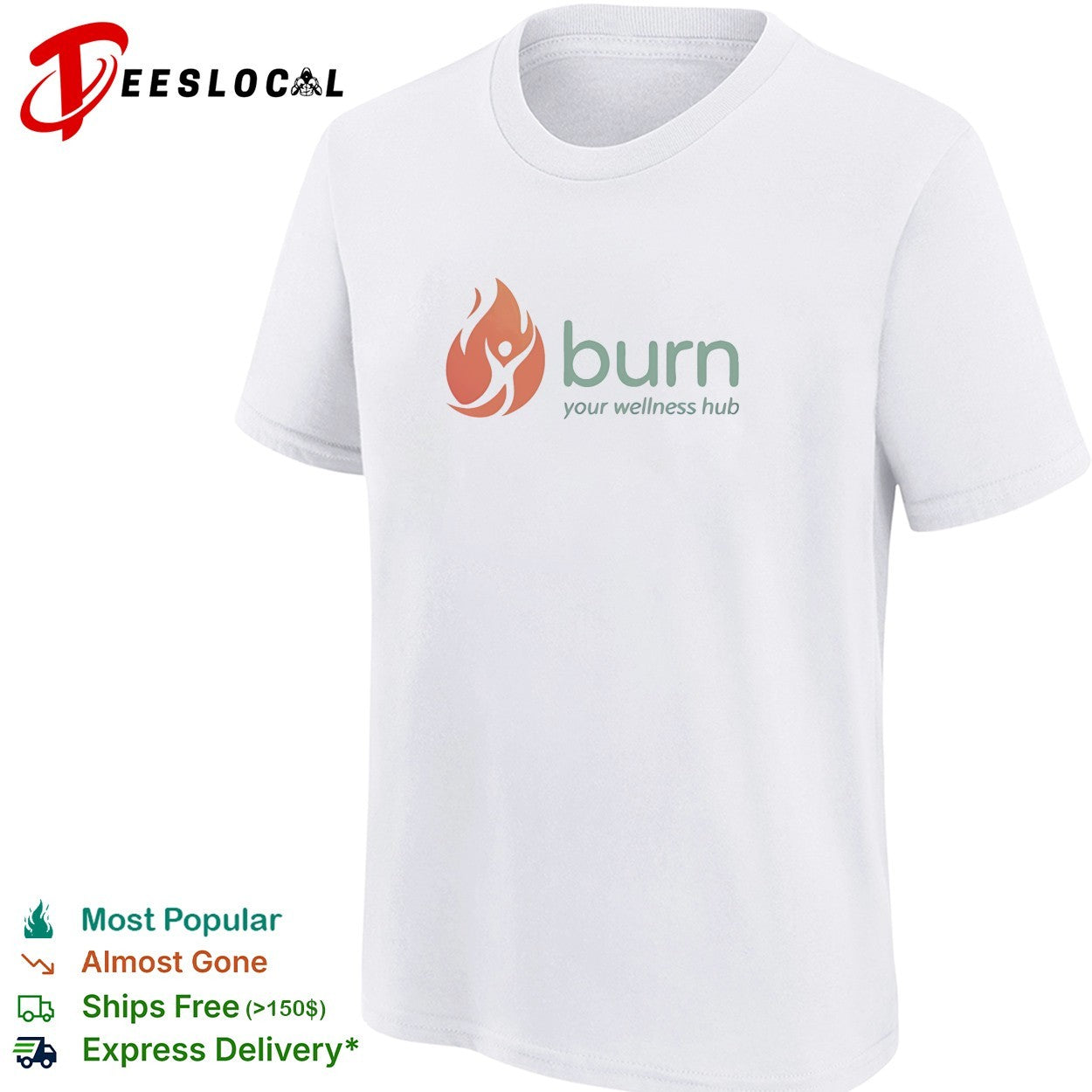 Burn your wellness hub logo shirt