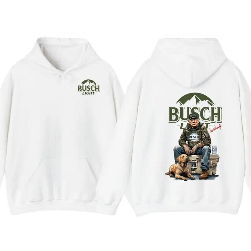 Busch Light Trump 2 Sided T-shirt , Hoodie Perfect for Outdoorsmen, Perfect For Beer Enthusiasts And Casual Outings,...