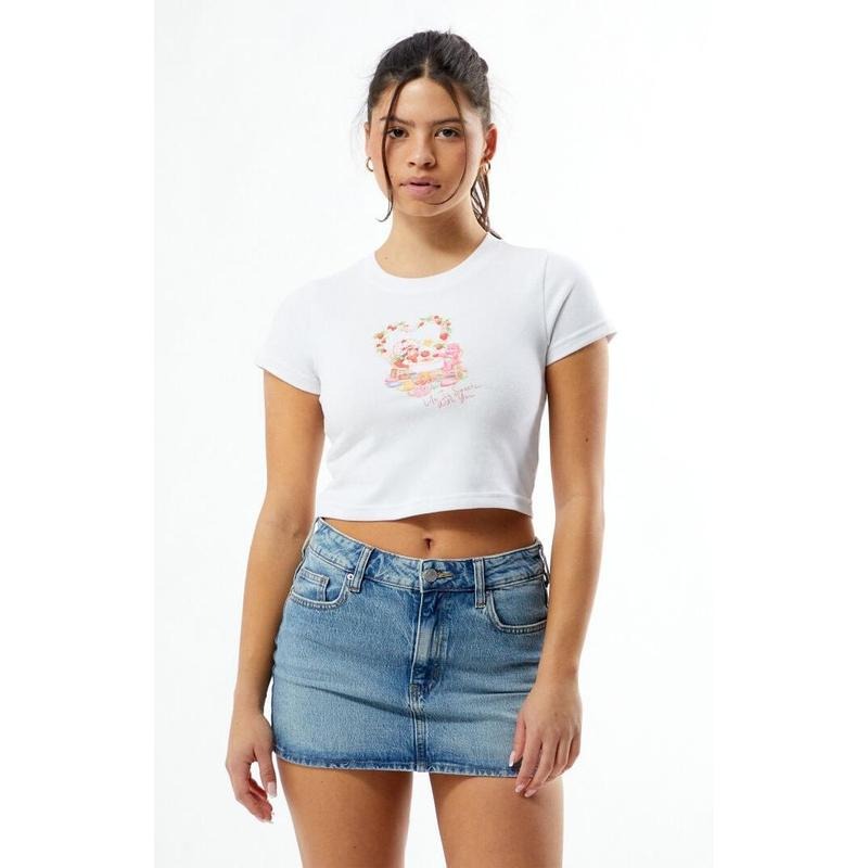 By Samii Ryan Women's Care Bears x Strawberry Shortcake Life Is Sweet Baby T-Shirt Hoodie Sweatshirt | PrintMintTees.com