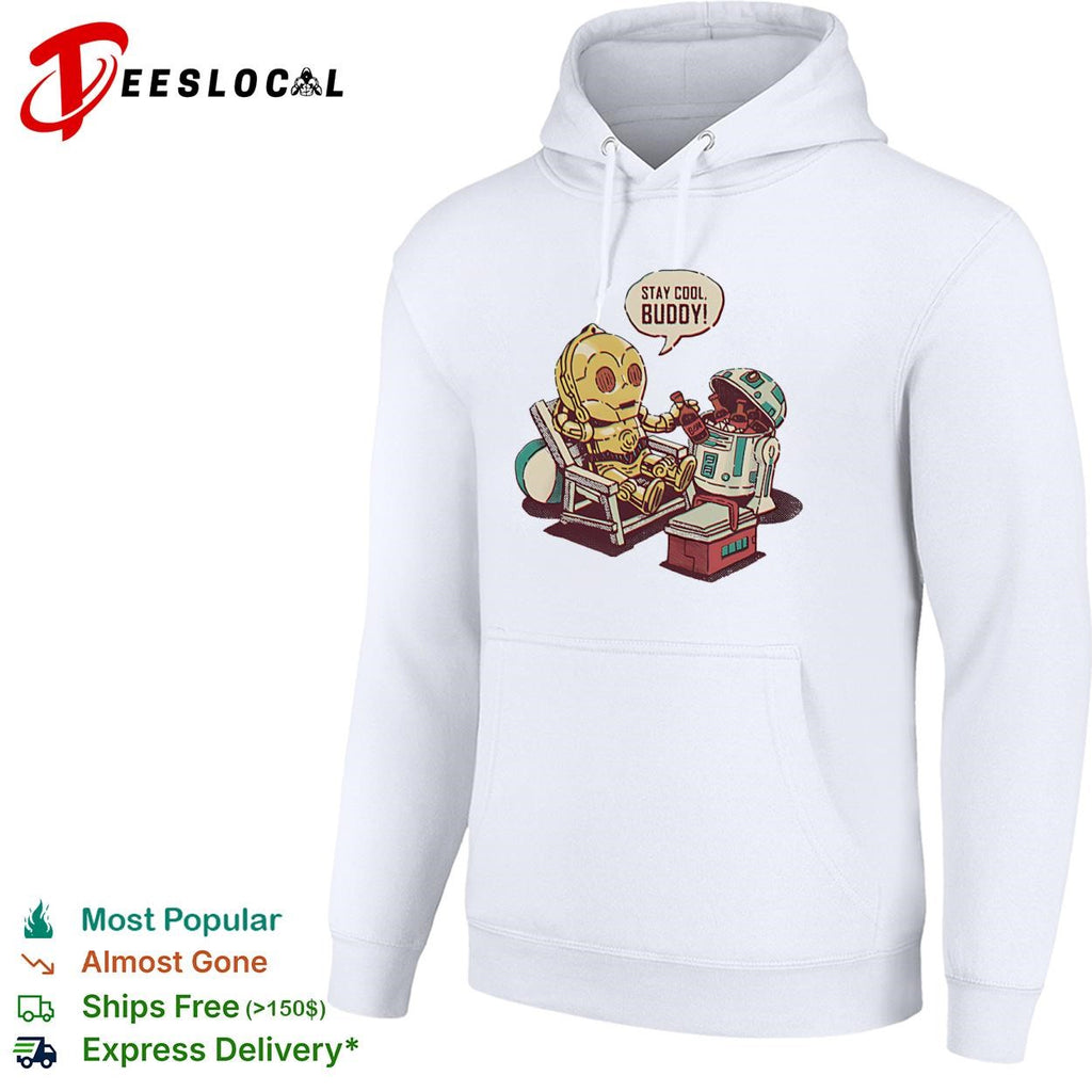 C-3PO and R2-D2 Stay Cool Buddy shirt