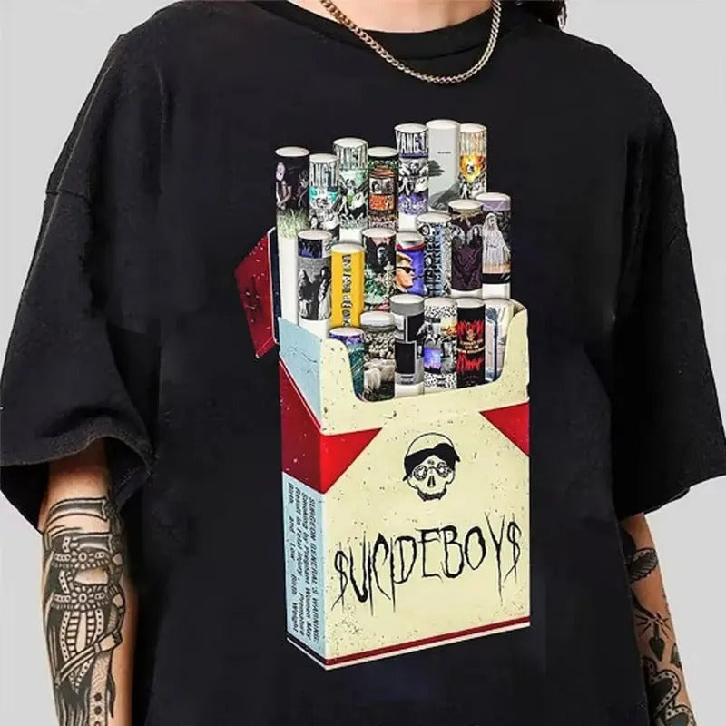 C.Ig.Are.Tte Album Band $Uicideboy Vintage Retro Boyband Uicideboys Cotton Fabric T-Shirts, Hoodie, Sweatshirt