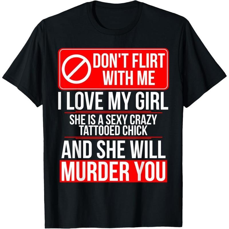 C32L12 Boyfriend Girlfriend Matching T-Shirt Tattooed Couple Fun Tees Man Hoodie Sweatshirt | PrintMintTees.com