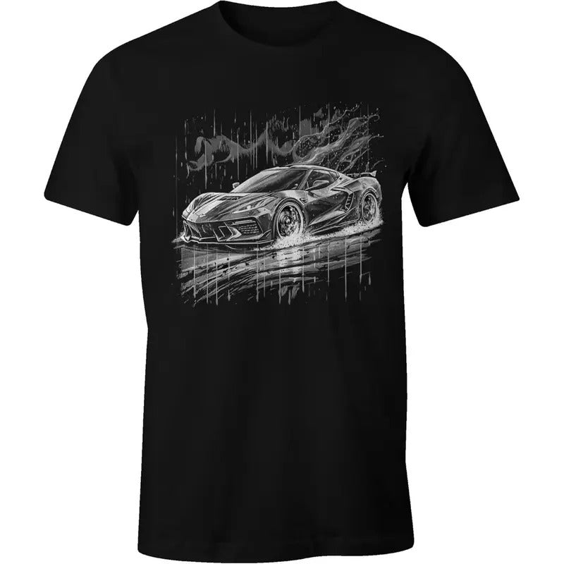 C8 Matrix Next Generation Corvette Racing Graphic T-Shirt | Unisex Crew Neck | made in usa Hoodie Sweatshirt