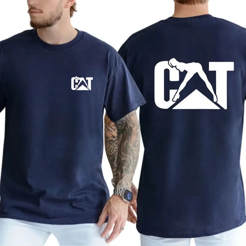 CAT Modern T-Shirt - Unique Silhouette-Inspired Logo Graphic for Fans of Bold Streetwear, Unisex T-Shirts for Everyday...