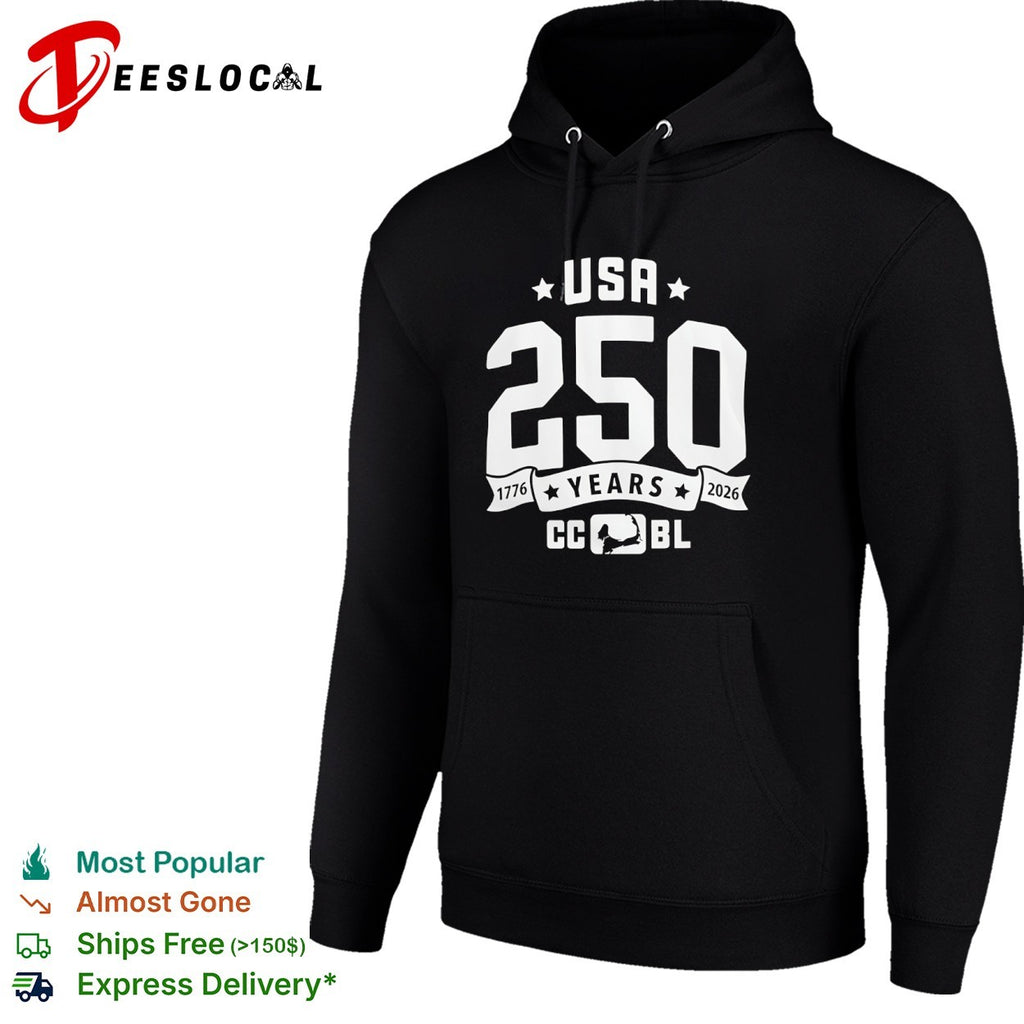 CCBL USA 250 years 1776 2026 batter logo shirt