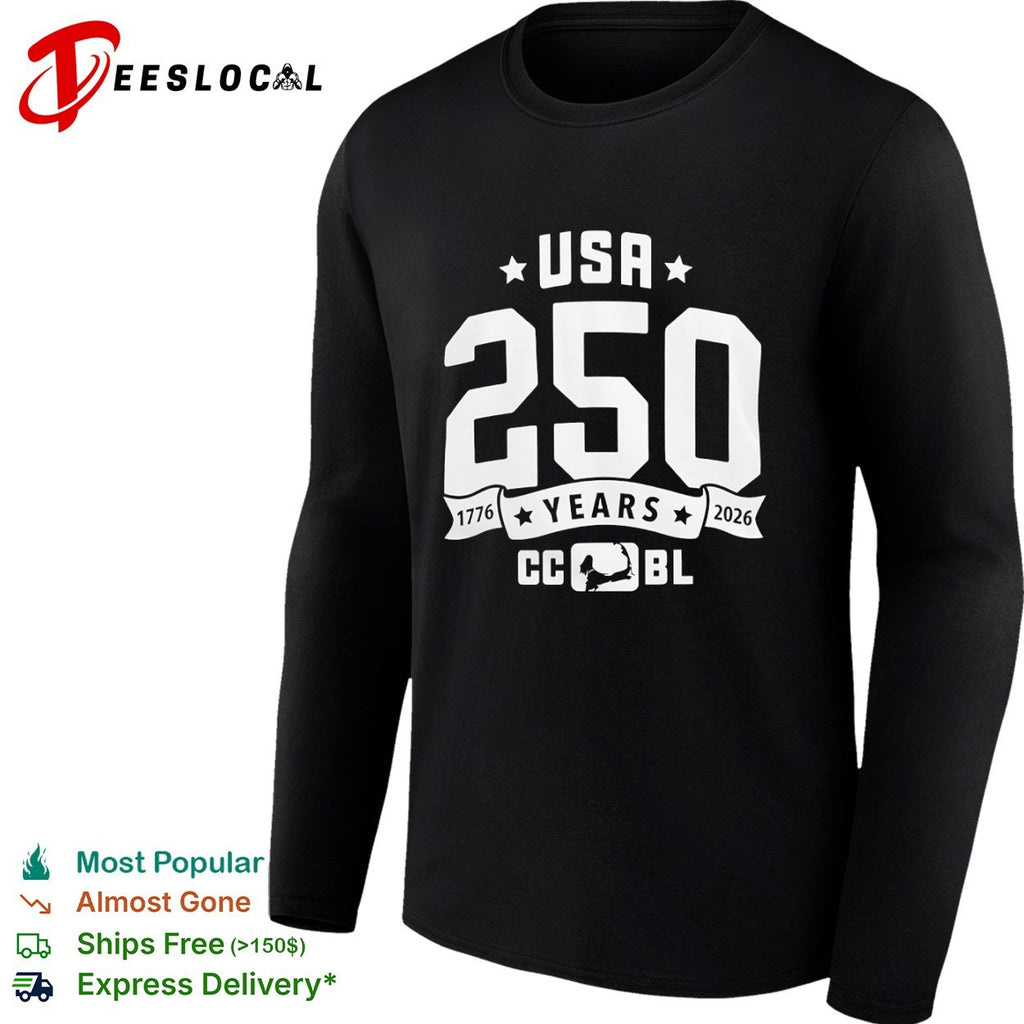 CCBL USA 250 years 1776 2026 batter logo shirt