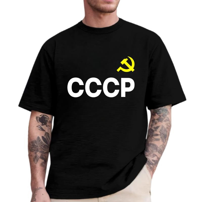 CCCP Print T Shirt, Tees For Men and Woman, Casual Short Sleeve T-shirt For Summer Hoodie Sweatshirt | PrintMintTees.com