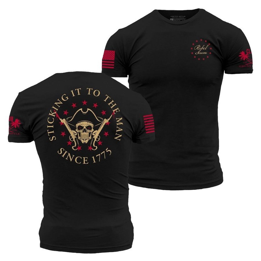 Sticking It To The Man T-Shirt - Black