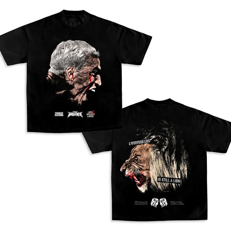 CHARLES OLIVEIRA Lion Among Lions Premium TEE, Boxing T-shirt, Boxer Tee, Sports Shirt, UFC Shirt, Workout T-shirt, Gift...
