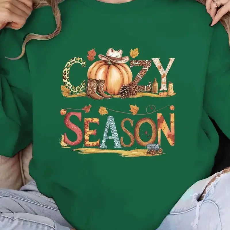COZY SEASON autumn Women's sweatshirt unisex Shirt Hoodie | PrintMintTees.com
