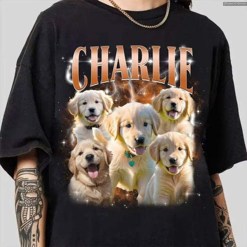 CUSTOM Bootleg Rap Pet Shirt, Personalized Pet Photo Shirt, Vintage Graphic 90s Tshirt, Custom Your Own Bootleg Idea Here...