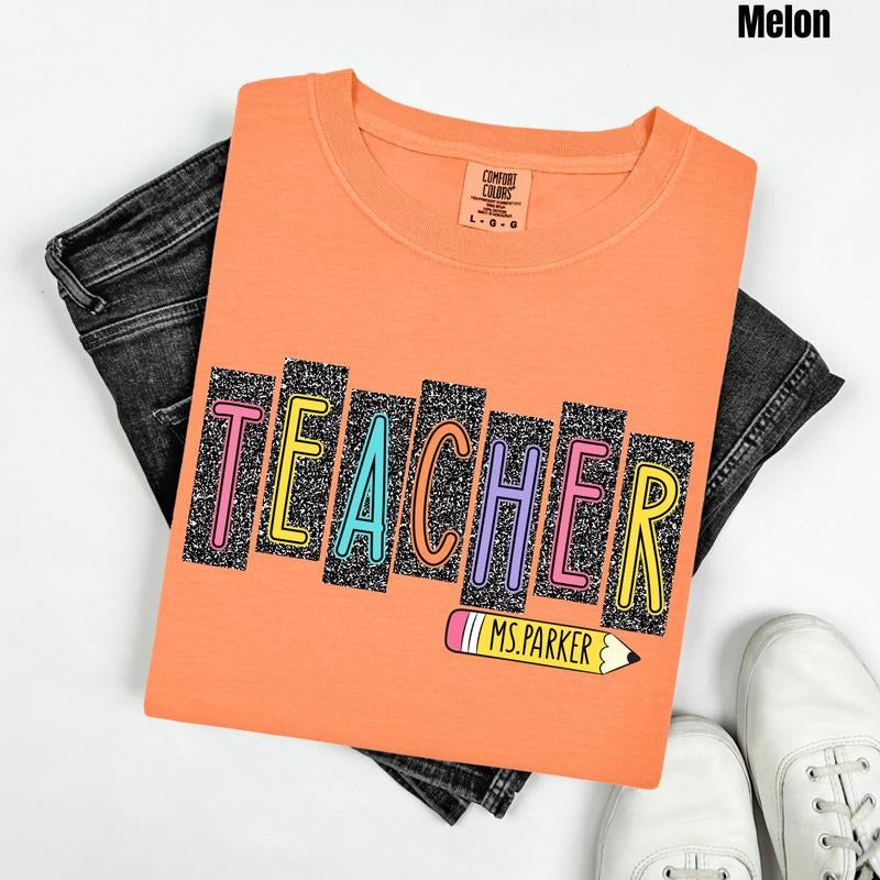 *CUSTOMIZABLE* Composition Teacher Comfort Colors T-Shirt 'NLB Hoodie, Sweatshirt | PrintMintTees.com