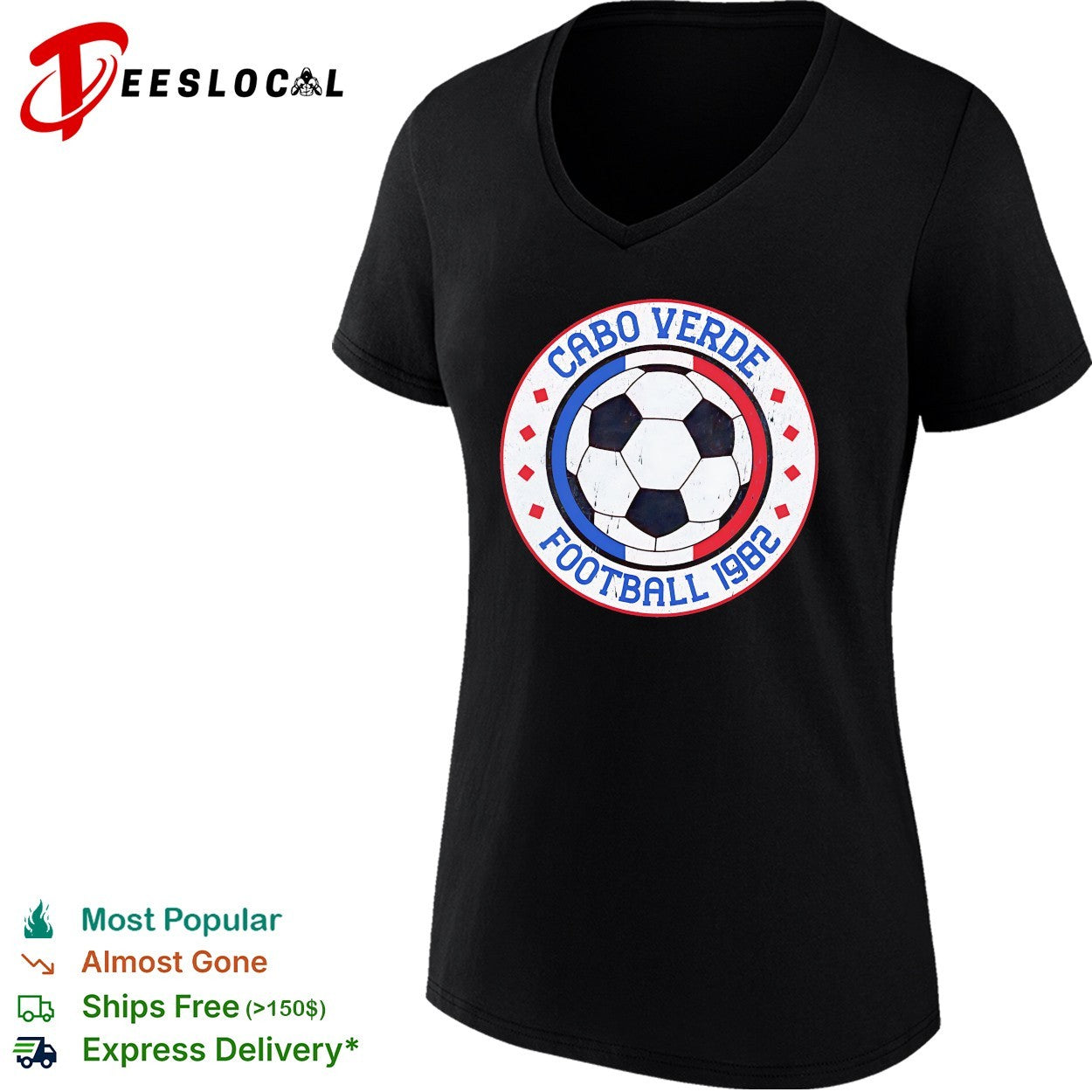 Cabo Verde football 1982 vintage soccer shirt