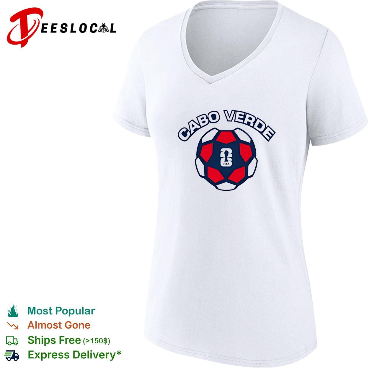Cabo Verde soccer ball FIFA shirt