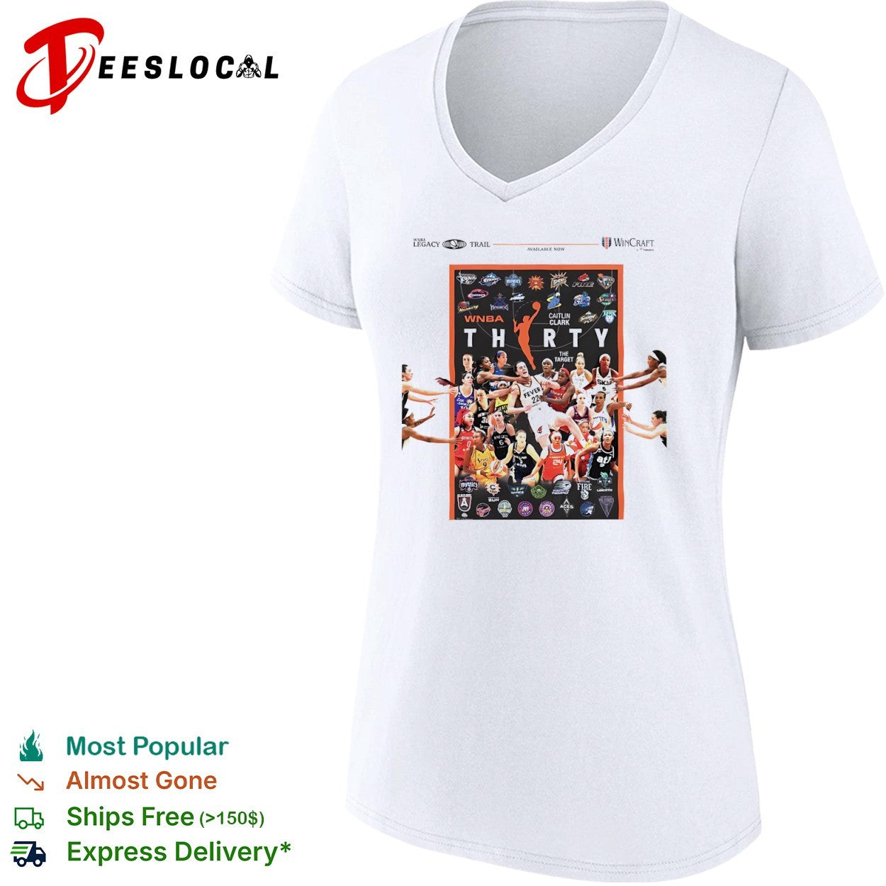 Caitlin Clark Indiana Fever WNBA Thirty the Target sports basketball shirt