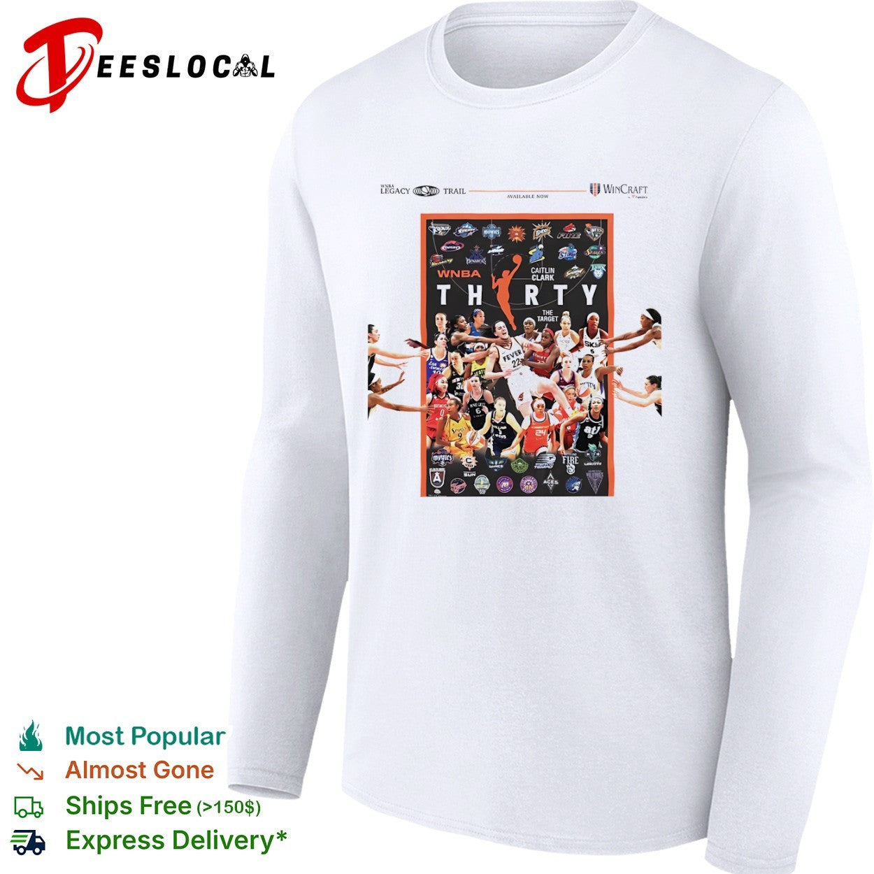 Caitlin Clark Indiana Fever WNBA Thirty the Target sports basketball shirt