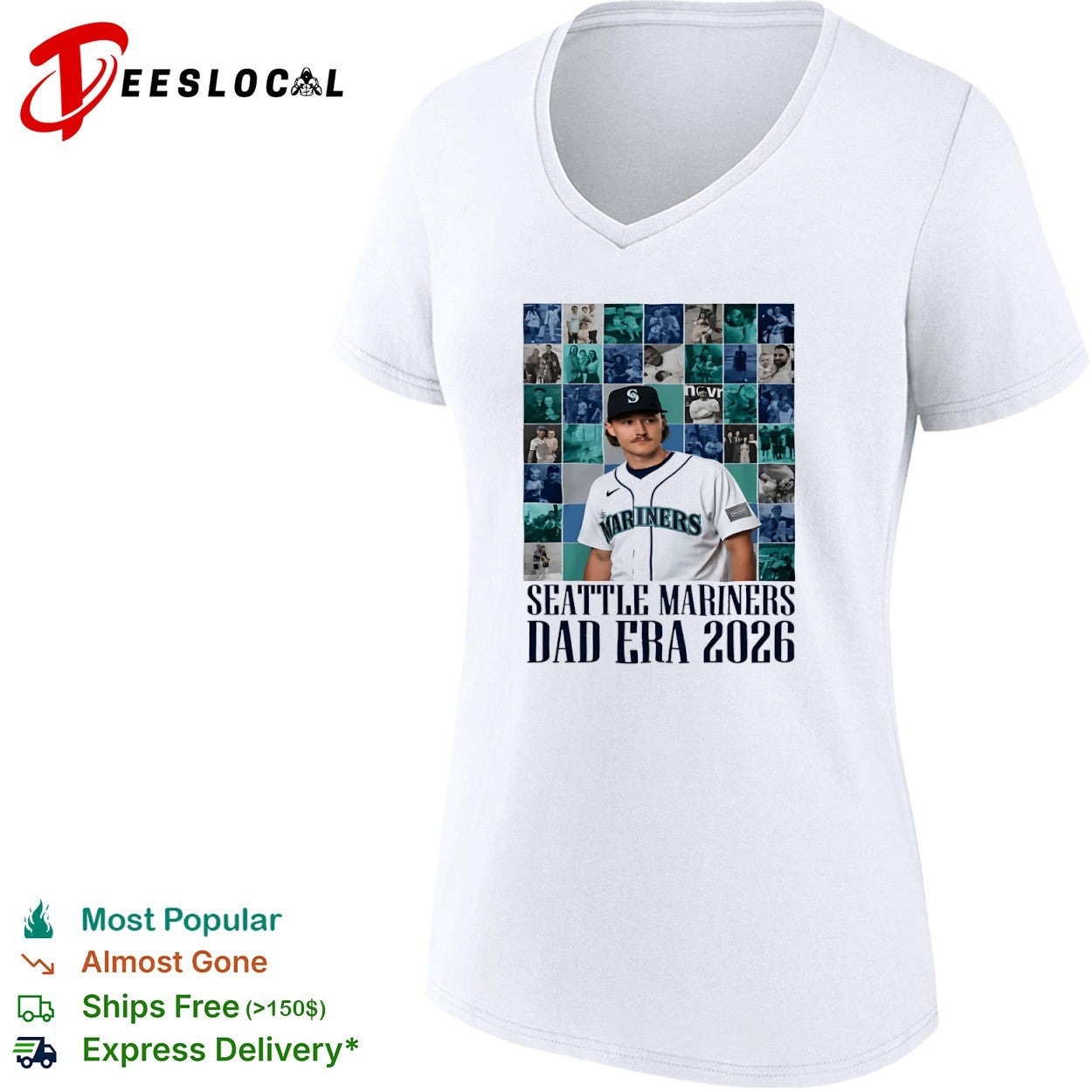 Cal Raleigh Seattle Mariners MLB Seattle Mariners Dad Era 2026 shirt