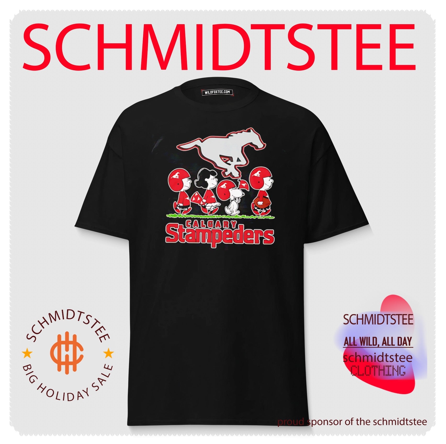 Calgary Stampeders features Peanuts Abbey Road shirt