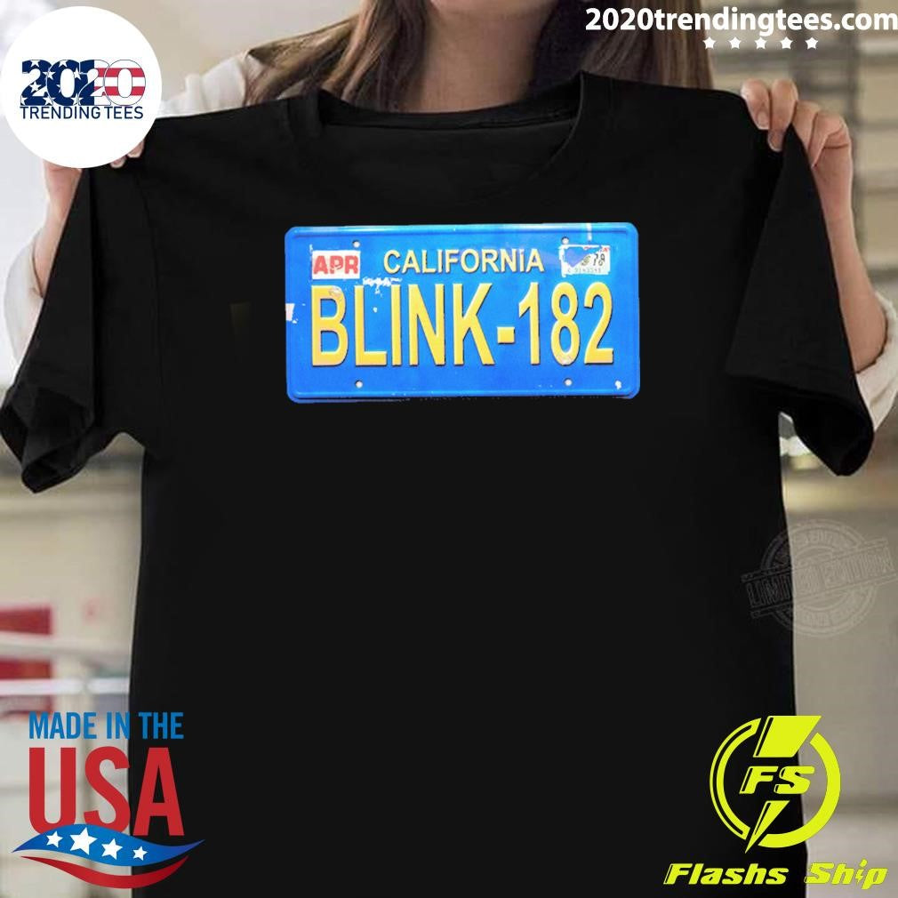 California Blink License Plate Vintage Shirt