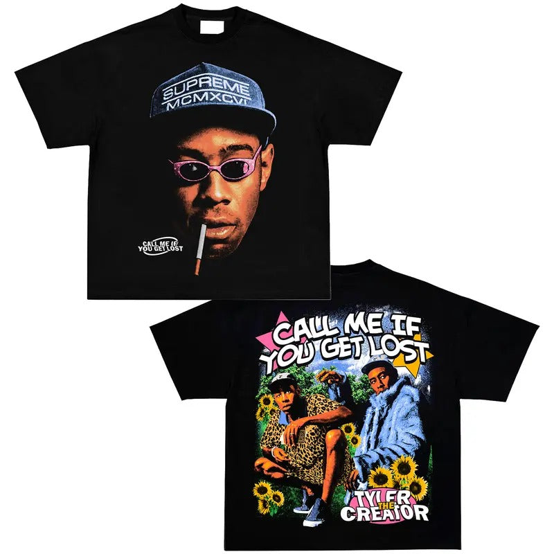 Call Me If You Get Lost Vintage Rapper Graphic Tee Shirt Hip Hop Y2k Merch Men Women Menswear Top Medium Stylish Hoodie...