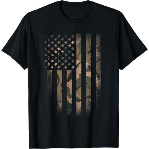 Camo American Flag Usa Military Tactical Camouflage Desert T-Shirt Made in USA Hoodie Sweatshirt | PrintMintTees.com