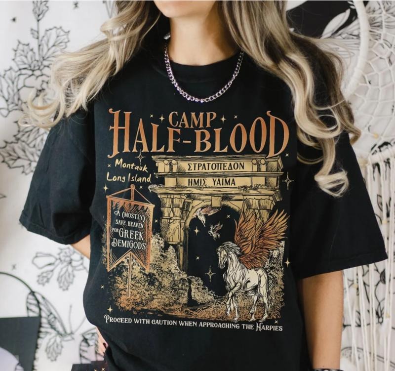 Camp Half Blood Pegasus T-Shirt, Half Blood Chronicles Sweatshirt, Greek Demigods Shirt, Gift For Book Lover Hoodie