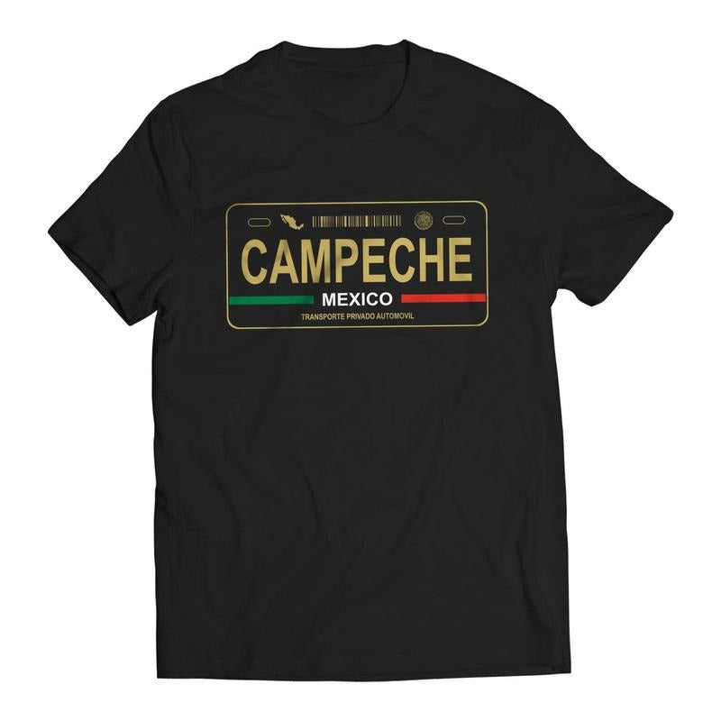 Campeche Mexico License Plate T-Shirt - Playera Mexicana con Placa de Carro Hoodie Sweatshirt | PrintMintTees.com
