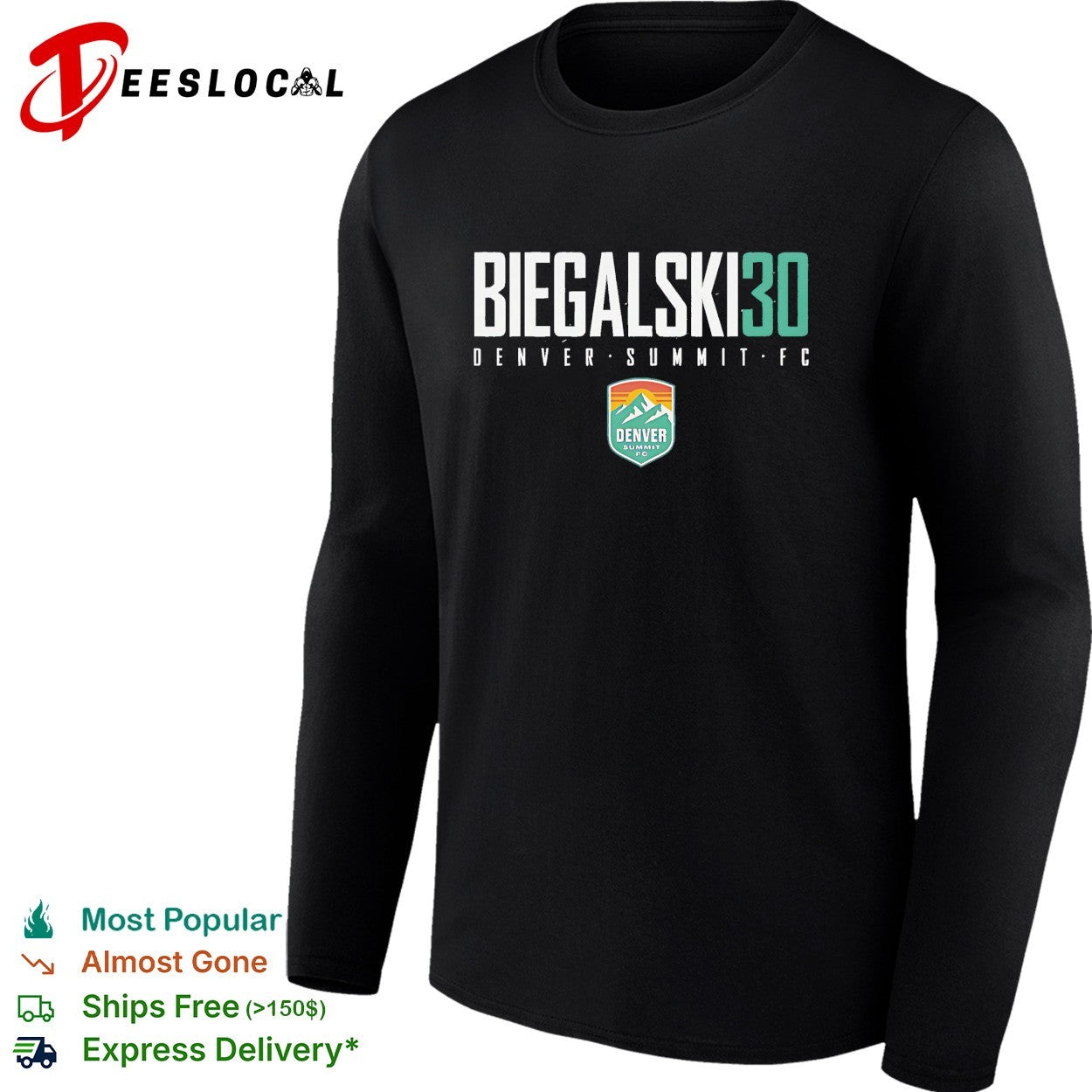 Camryn Biegalski 30 Denver Summit FC professional women’s soccer team shirt