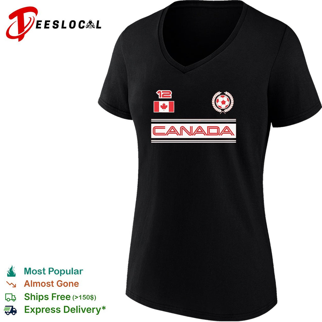 Canada 12 soccer wreath shirt