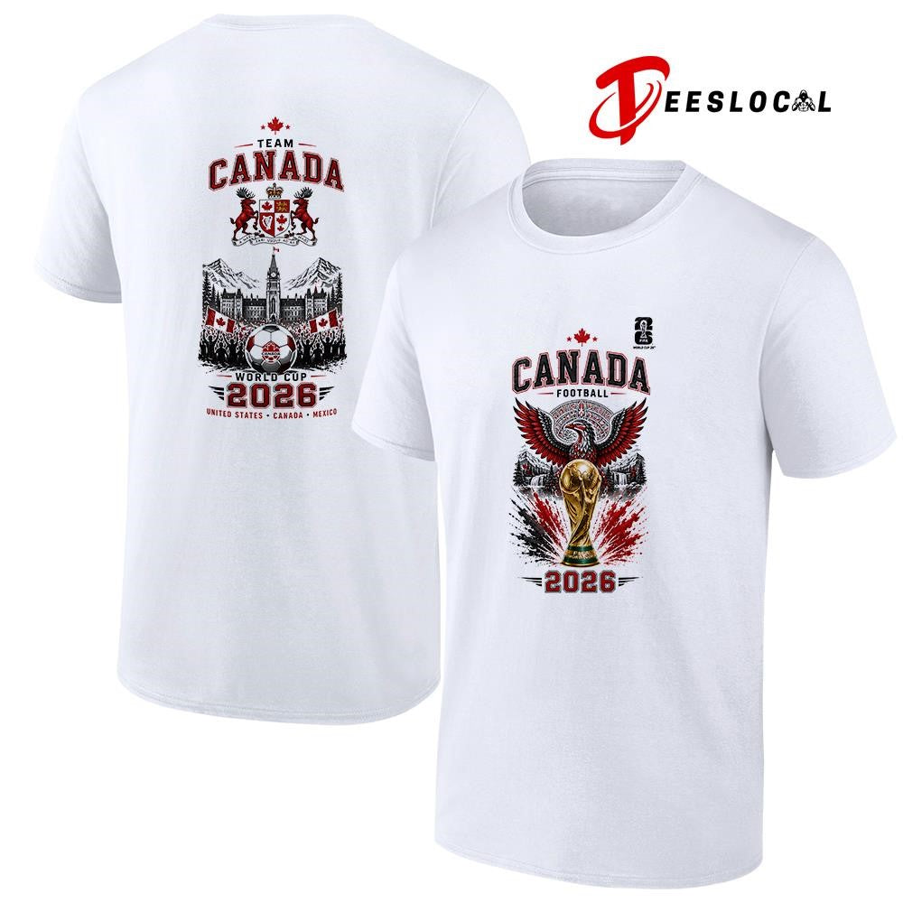 Canada World Cup trophy graphic shirt