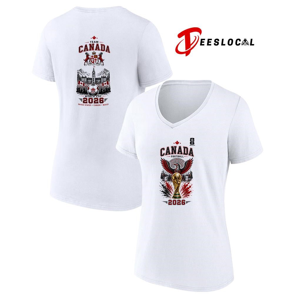 Canada World Cup trophy graphic shirt
