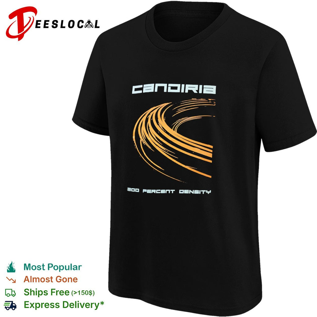 Candiria 300 Percent Density Abstract Motion Lines Heavy Metal Music Band shirt