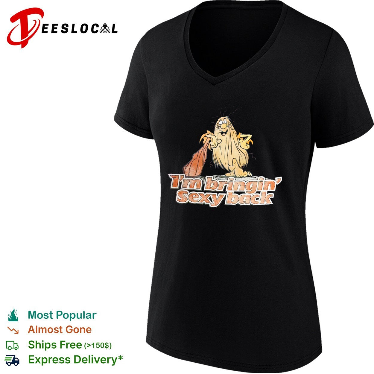 Captain Caveman I’m bringin’ Sexy back 70s cartoon character shirt