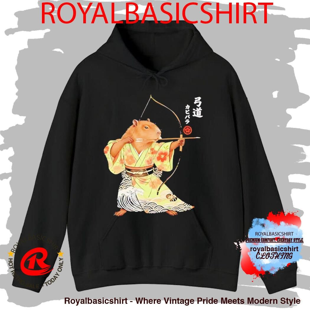 Capybara Archery Samurai Kyudo Japanese Animal Shirt