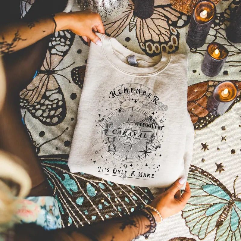 Caraval Sweatshirt, OUABH Crewneck, Bookish Merch, Booktok Hoodie, Bookish Sweatshirt, Gifts for Book Lovers, Remember...