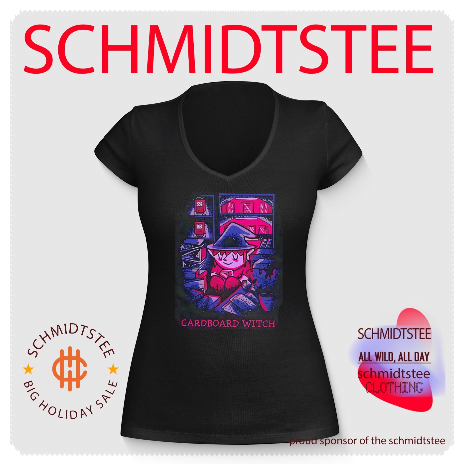 Cardboard Witch illustration shirt