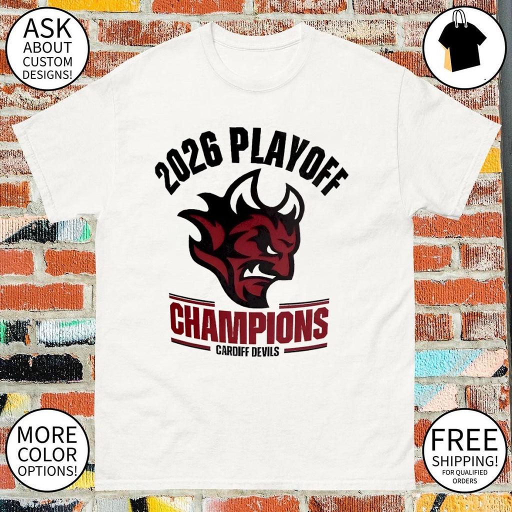 Cardiff Devils Elite Ice Hockey League Playoff Championship shirt